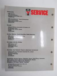 OMC Johnson - Evinrude outboards mallit - 150, 150C, 175 - Huolto-ohjekirja -service manual in finnish