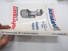 OMC Johnson - Evinrude outboards mallit - Kiertohuuhd. 60 V 150, 175 - Huolto-ohjekirja -service manual in finnish