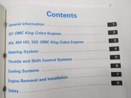 OMC Cobra - King Cobra Stern drives Engine Service Manual