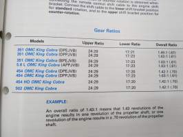 OMC Cobra - King Cobra Stern drives Engine Service Manual