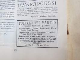 Poikalehti 1933 nr 10, jolunumero -partiolehti / scout publication