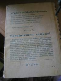 sarviniemen sankari.poikien seikkailikirjasto.  vakitan tarjous helposti paketti. ..S ja  M KOKO   19x36 x60 cm paino 35kg  POSTIMAKSU  5e.