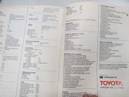 Toyota Crown Super Saloon 2.8i 1985 -myyntiesite / sales brochure