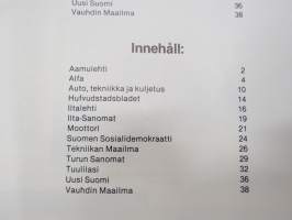 Saab 9000 - Lehdistön mielipide - Pressens åsikt -myyntiesite / brochure