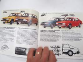 VaihtoSaab. Se. Suomen oloihin suunniteltu käyttöauto. Vuosimallit 1969-1977 -myyntiesite / sales brochure