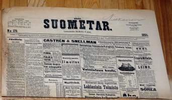 Uusi Suometar 4.8. 1894  sanomalehti