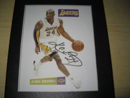 Kobe Bryant, Los Angeles Lakers, NBA, canvastaulu, koko 20 cm x 30 cm. Tehty 50 numeroitua kappaletta. Hieno esim. lahjaksi.