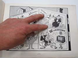 Joulukärpänen 1955 -huumoria ja pilakuvia vuoden tapahtumista, tunnettuja kuvittajia -humour publication