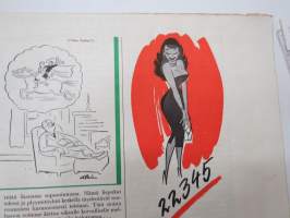 Joulukärpänen 1955 -huumoria ja pilakuvia vuoden tapahtumista, tunnettuja kuvittajia -humour publication