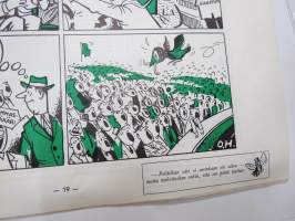 Joulukärpänen 1955 -huumoria ja pilakuvia vuoden tapahtumista, tunnettuja kuvittajia -humour publication