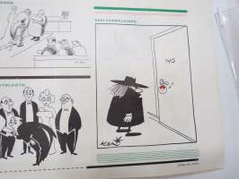 Joulukärpänen 1955 -huumoria ja pilakuvia vuoden tapahtumista, tunnettuja kuvittajia -humour publication