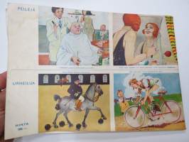 Joulukärpänen 1955 -huumoria ja pilakuvia vuoden tapahtumista, tunnettuja kuvittajia -humour publication