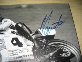 Giacomo Agostini, TT, MotoGP, canvastaulu, koko 20 cm x 30 cm. Tehty 50 numeroitua kappaletta. Hieno esim. lahjaksi.