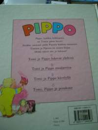 tomi ja pippo maalareina.  vakitan tarjous helposti paketti. ..S ja  M KOKO   19x36 x60 cm paino 35kg  POSTIMAKSU  5e.