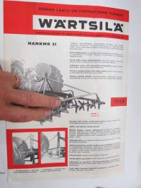 Wärtsilä 1959 Hankmo 17, 18, 21, 25 - Latapiikkiäes 40, Universal silmukkakultivaattori -myyntiesite / sales brochure