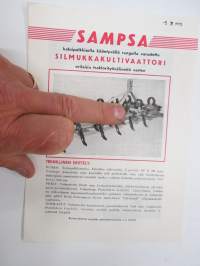 Sampsa silmukkakultivaattori -myyntiesite / sales brochure