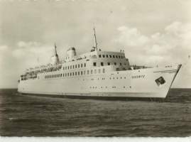 Sassnitz - laivakortti, laivapostikortti kulkematon