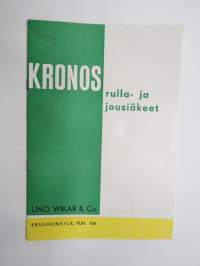 Kronos rulla- ja jousiäkeet -myyntiesite