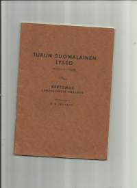 Turun Suomalainen Lyseo Kertomus 1948 -1949   vuosikertomus