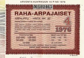 Raha-arpa 1976 / 4 arpa