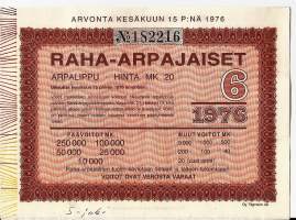 Raha-arpa 1976 / 6  arpa