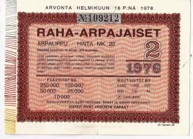 Raha-arpa 1976 / 2  arpa