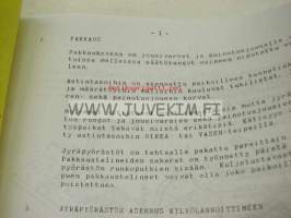 Tume KJP-25 NH, KJP-30 H, KJP-30 CKD, KJP-40 H, KJP-40 CKD jyräpyörästö (kapea) -asennus- ja käyttöohjekirja