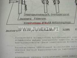Tume KJP-25 NH, KJP-30 H, KJP-30 CKD, KJP-40 H, KJP-40 CKD jyräpyörästö (kapea) -asennus- ja käyttöohjekirja