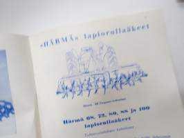 Maatalouskonehinnasto nr 21 Ylihärmän Tehtaat -farm equipment catalog