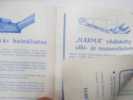 Maatalouskonehinnasto nr 21 Ylihärmän Tehtaat -farm equipment catalog