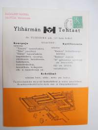 Maatalouskonehinnasto nr 61 muokkauskoneet - Ylihärmän Tehtaat -farm equipment catalog