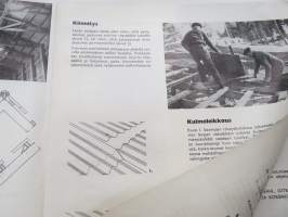 Minerit aaltokattolevy -esittelee tuotteen, käyttökohteet, tekniset ominaisuudet, työtavat, työkalut ja tarvikkeet -myyntiesite -brochure