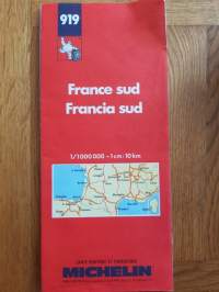 Southern France. Carte Routière et Touristique MICHELIN, 1992.