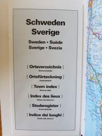Sverige Vägkarta. Hallwag international. Edition 2009-2011. Distoguide®