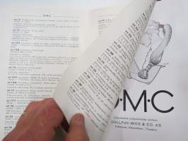 DMC ompelulangat luettelo -myyntitesite / brochure