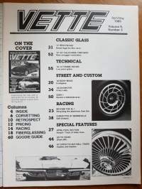 VETTE April-May 1985, World&#039;s Fastest Corvettes.