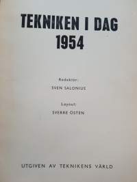 Tekniken i dag 1954. Utgiven av teknikens värld.