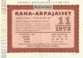Raha-arpa 1973 / 11 arpa