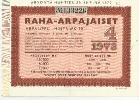 Raha-arpa 1973 / 4 arpa