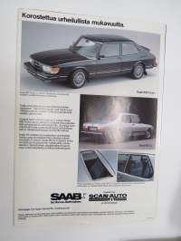 Saab mallisto 1983 -myyntiesite / sales brochure