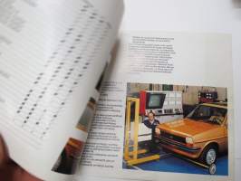 Ford Fiesta 1977 -myyntiesite / sales brochure