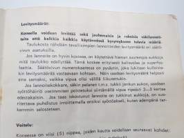 Wärtsilä lannoitteenlevitin  -käyttöohjekirja / operator´s manual
