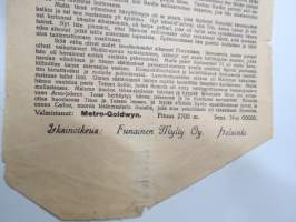 Romola -elokuvan (mykkäfilmi) käsiohjelma 1925, pääosissa Liliian &amp; Dorothy Gish, Ronald Colman, Bonaventura Ibanez, Charles Lane, Frank Puglia -movie program