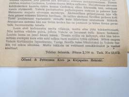 Malli kadulta -elokuvan (mykkäfilmi) käsiohjelma 1925, pääosissa Corinne Griffith, Conway Tearle, Elliot Dexter, Wally Wan, Hobarth Bosworth -movie program