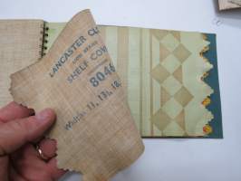Lancaster Cloth - Jas. Williamson &amp; Son, Ltd - Lion Brand shelf coverings 1938-39 catalog -hyllypäällysteiden luettelo