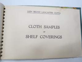 Lancaster Cloth - Jas. Williamson &amp; Son, Ltd - Lion Brand shelf coverings 1938-39 catalog -hyllypäällysteiden luettelo