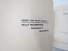 Lancaster Cloth - Jas. Williamson &amp; Sons, Ltd - Lion Brand shelf coverings 1934-35 catalog -hyllypäällysteiden luettelo
