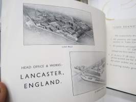 Lancaster Cloth - Jas. Williamson &amp; Sons, Ltd - Lion Brand shelf coverings 1934-35 catalog -hyllypäällysteiden luettelo