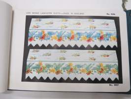 Lancaster Cloth - Jas. Williamson &amp; Sons, Ltd - Lion Brand shelf coverings 1934-35 catalog -hyllypäällysteiden luettelo