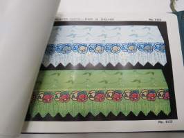 Lancaster Cloth - Jas. Williamson &amp; Sons, Ltd - Lion Brand shelf coverings 1934-35 catalog -hyllypäällysteiden luettelo